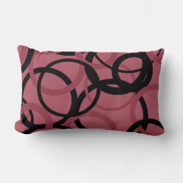 スモーキー・トパーズとブラック・サークル ランバークッション