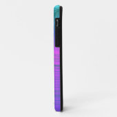 スモーキー・パープルとパウダーブルーのカーブiPhoneケース Case-Mate iPhoneケース (裏面/左)