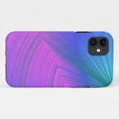 スモーキー・パープルとパウダーブルーのカーブiPhoneケース Case-Mate iPhoneケース (裏面(横))