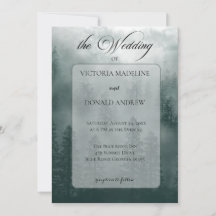 スモーキー・マウンテンの結婚式の招待状