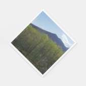 スモークの山々の春風景 スタンダードランチョンナプキン (角)