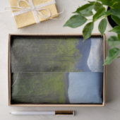 スモークの山々の春風景 薄葉紙 (ギフト)