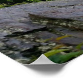 スモークの山々の煙突素晴らしの上の歩道 ポスター (角)