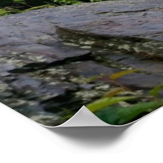 スモークの山々の煙突素晴らしの上の歩道 ポスター (角)