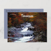 スモークの山の中のカスケーキ素晴らしングラピッドの風景 ポストカード (正面/裏面)