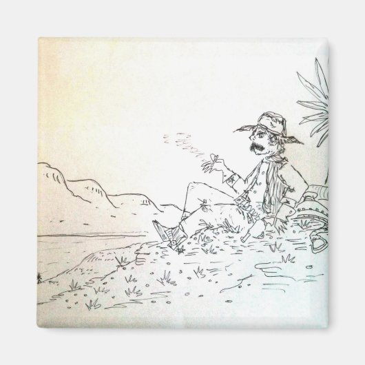 スモークカウボーイマグネット マグネット (正面)