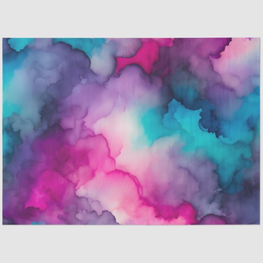 スモークカラフルアートティッシュペーパー 薄葉紙 (正面)