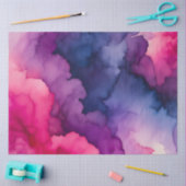 スモークカラフルアートティッシュペーパー 薄葉紙 (クラフト)