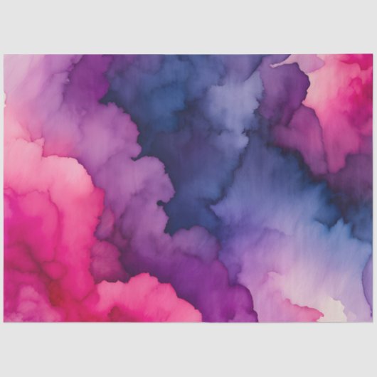 スモークカラフルアートティッシュペーパー 薄葉紙 (正面)