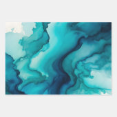 スモークカラフルアートラッピング紙シート ラッピングペーパーシート (正面3)