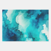 スモークカラフルアートラッピング紙シート ラッピングペーパーシート (正面)