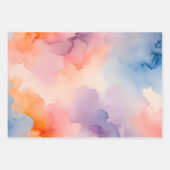 スモークカラフルアートラッピング紙シート ラッピングペーパーシート (正面2)