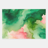 スモークカラフルアートラッピング紙シート ラッピングペーパーシート (正面)