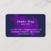 スモークカラフルショップVapeショップビジネスカード 名刺 (裏面)