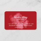 スモークカラフルショップVapeショップビジネスカード 名刺 (裏面)