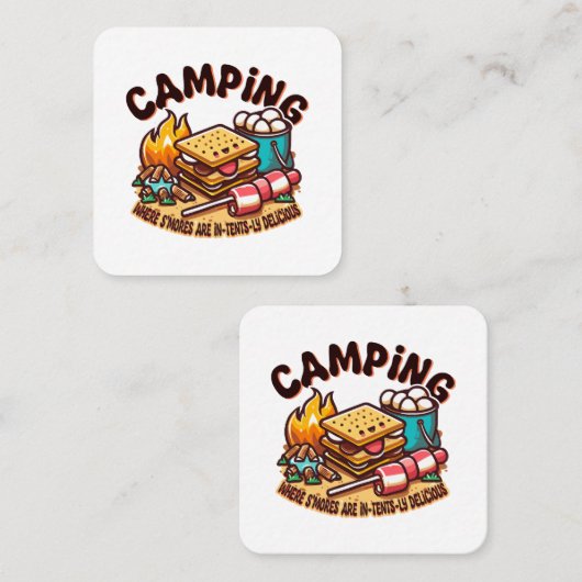 スモークキャンプ スクエア名刺 (正面/裏面)