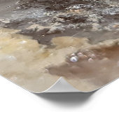 スモーククォーツ・インフィニティプリント ポスター (角)