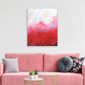 スモーククリムゾン キャンバスプリント (インサイチュ (リビング))