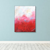 スモーククリムゾン キャンバスプリント (インサイチュ (ウッドフロア))