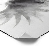 スモーククレーンのウィスパー抽象芸術 ポスター (角)