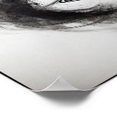 スモーククレーンのウィスパー抽象芸術 ポスター (角)