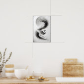 スモーククレーンのウィスパー抽象芸術 ポスター (キッチン)