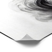 スモーククレーンのウィスパー抽象芸術 ポスター (角)