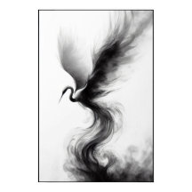 スモーククレーンのウィスパー抽象芸術