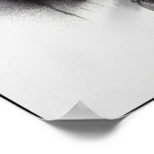 スモーククレーンのウィスパー抽象芸術 ポスター (角)