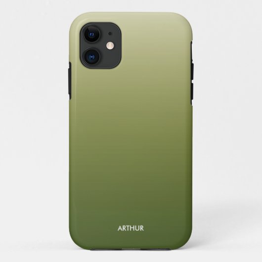 スモークグリーングラデーション勾配 Case-Mate iPhoneケース (裏面)