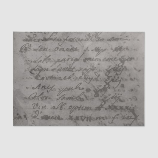 スモークグレー古代パーチメント錬金術師紙 薄葉紙 (正面)