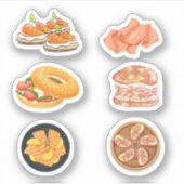 スモークサーモンステッカー シール (正面)