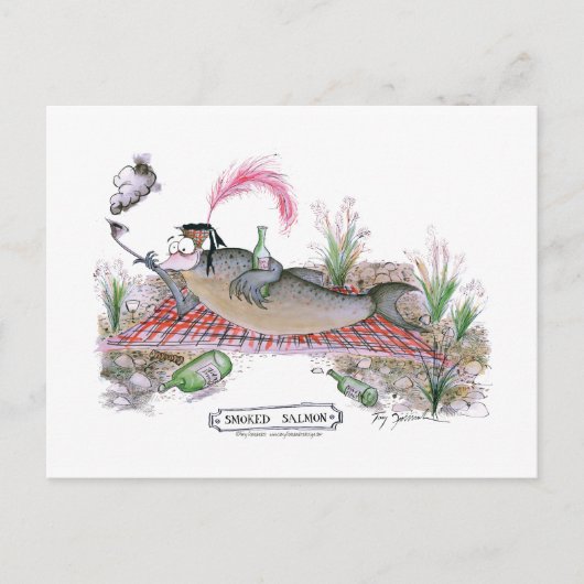 スモークサーモンフィッシュ、トニー・フェルナンデス ポストカード (正面)