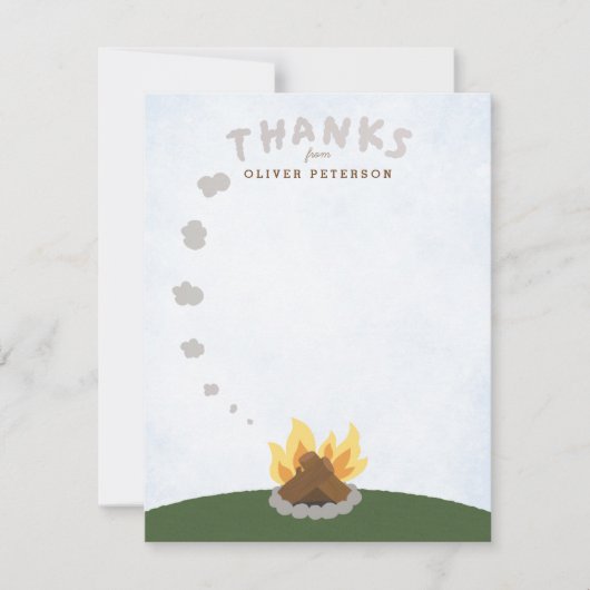 スモークシグナル感謝カード ノートカード (正面)