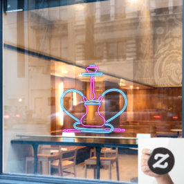 スモークショップネオンフェイク看板フーカパイプ ウィンドウサイン