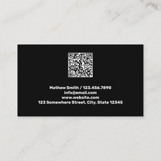 スモークショップQR名刺 名刺 (裏面)