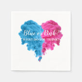 スモークジェンダーがナプキンのパーティー供給を明らかにする スタンダードカクテルナプキン (正面)