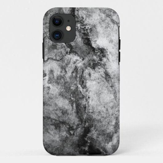 スモークストリークブラックホワイト大理石仕上げ Case-Mate iPhoneケース (裏面)