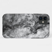 スモークストリークブラックホワイト大理石仕上げ Case-Mate iPhoneケース (裏面(横))