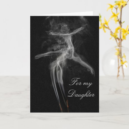 スモークダンサー カード (黄色い花)