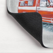 スモークチェザーファイヤートラック消防士名前をカスタムする マウスパッド (コーナー)