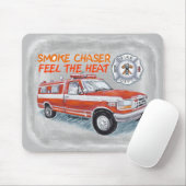 スモークチェザーファイヤートラック消防士名前をカスタムする マウスパッド (マウス)