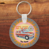 スモークチェザー消防士キーチェーン キーホルダー (正面)