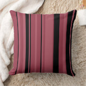スモークトパーズとブラックストライプ クッション (ブランケット)