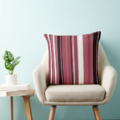 スモークトパーズとブラックストライプ クッション (椅子)