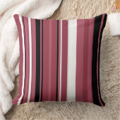 スモークトパーズとブラックストライプ クッション (ブランケット)