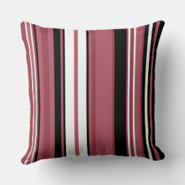 スモークトパーズとブラックストライプ クッション