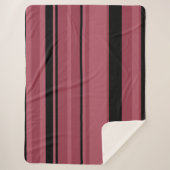 スモークトパーズとブラックストライプ シェルパブランケット (正面)