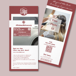 スモークトパーズとホワイトヘア#SalonAdvocacyキャンペーン ラックカード