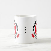 スモークバスターズなし喫煙ロゴ コーヒーマグカップ (中央)